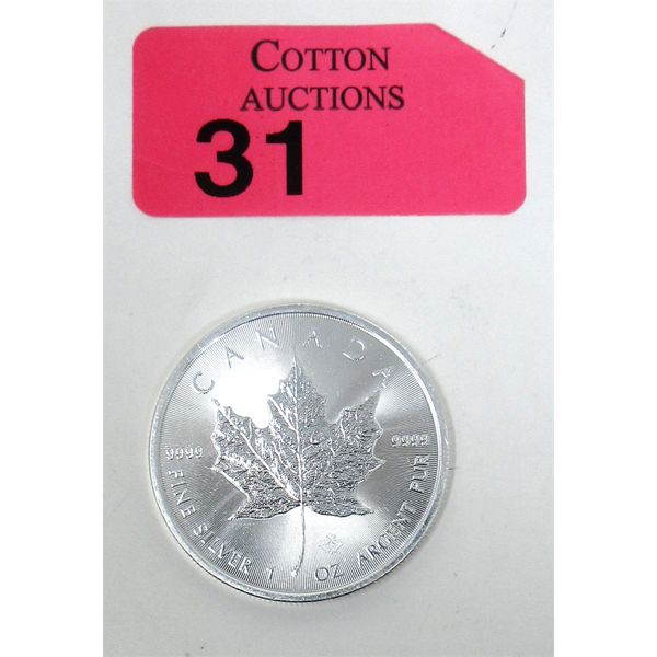 1 Oz .9999 Silver 2023 Canada Maple Leaf Coin 