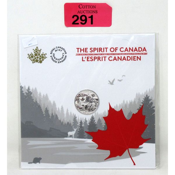 1/4 Oz .9999 Silver 2017 Spirit of Canada Coin 