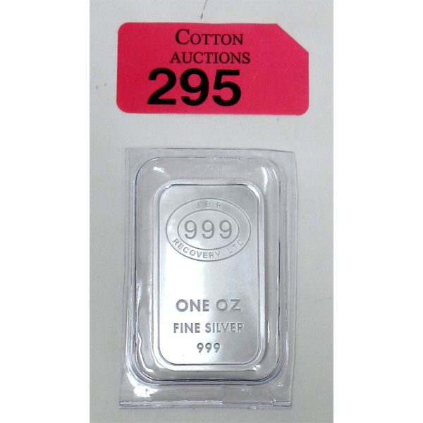 1 Oz .999 Silver JBR Ethically Sourced Bar 