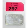 Image 1 : 1 Oz .9995 Silver OPM Bar 