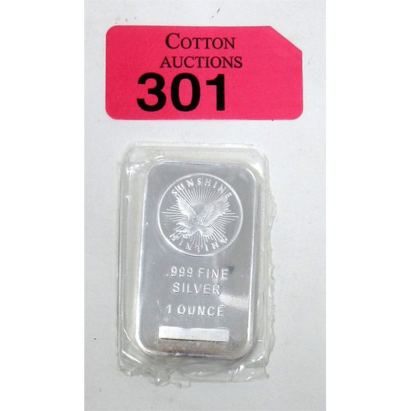 1 Oz .999 Silver Sunshine Minting with Decoder Back Bar