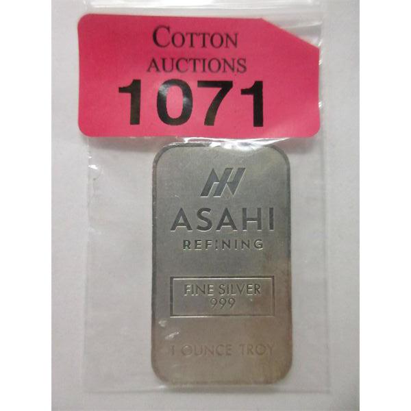 1 Oz .999 Silver Asahi Bar 