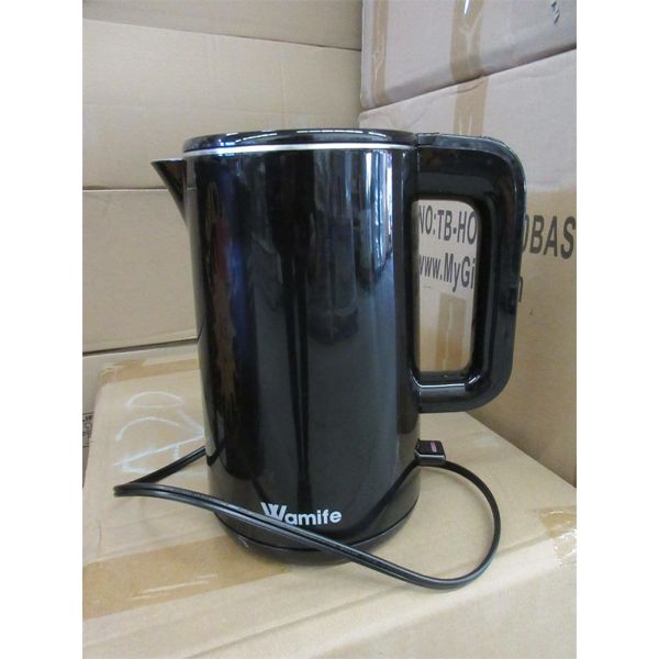 New Black Wamife 1.5 L Cordless Electric Kettle