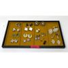 Image 1 : 18 Pairs of Vintage Clip On & Screw Back Earrings