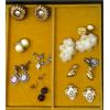 Image 2 : 18 Pairs of Vintage Clip On & Screw Back Earrings