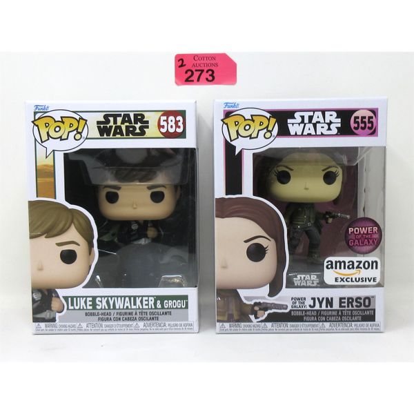 2 Star Wars Funko Pop Vinyl Figurines