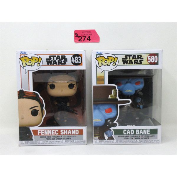 2 Star Wars Funko Pop Vinyl Figurines