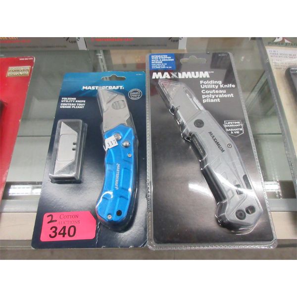 New Mastercraft & Maximum Folding Utility Knife