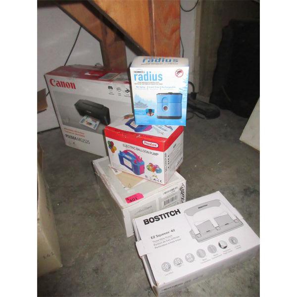 5 Piece Lot of Office and Household Goods