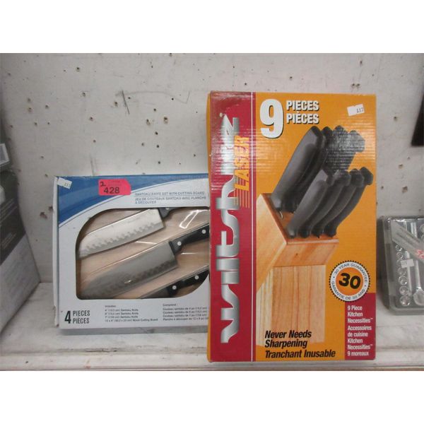 2 New Kitchen Knife Sets