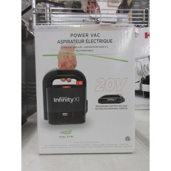 Infinity X1 20 V Mini Power Vac - Open Box