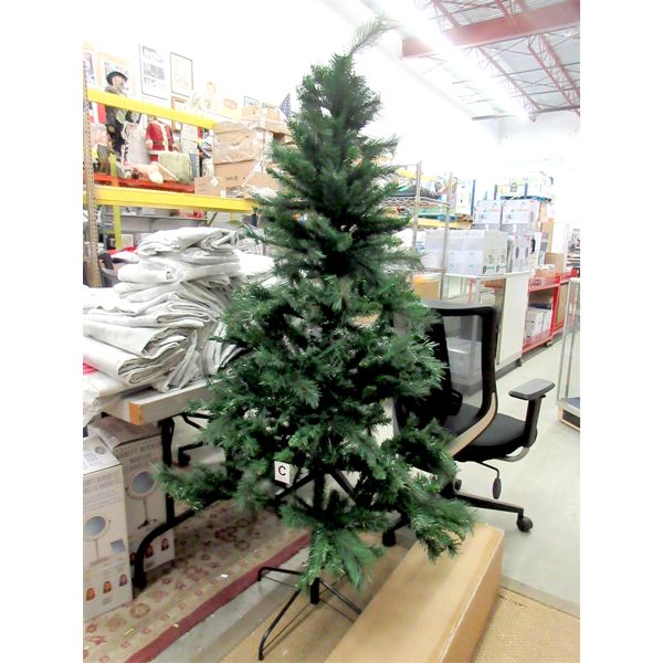 New 6' Artificial Christmas Tree with Metal Stand