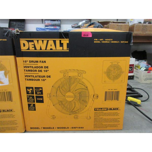 DeWalt 18" Drum Fan - Open Box