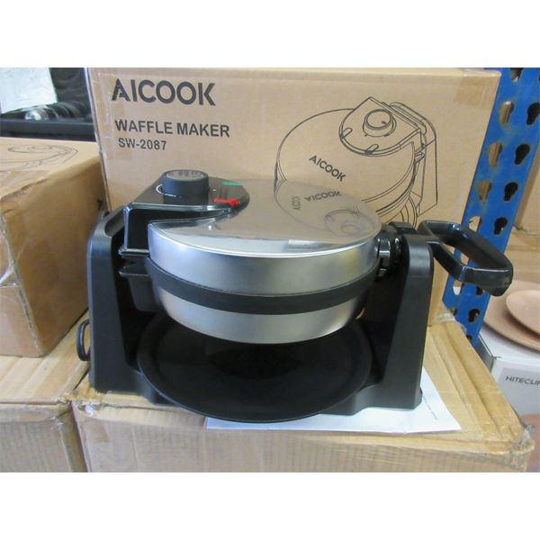 New Aicook Belgian Flip Waffle Maker