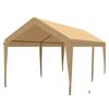 Image 2 : New Qomotop 10' x 20' Carport - Beige