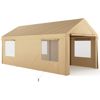 Image 1 : New Qomotop 10' x 20' Carport - Beige