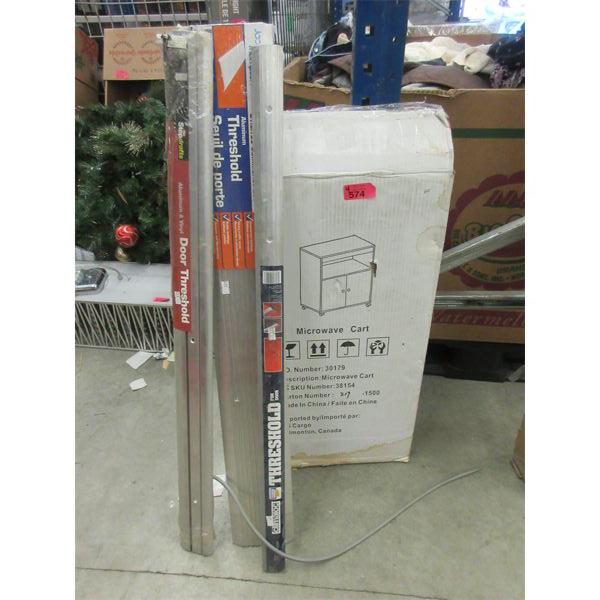 Microwave Cart & 3 Door Threshold Strips