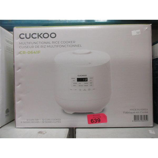 Cuckoo CR-0641F Multifunction Rice Cooker 