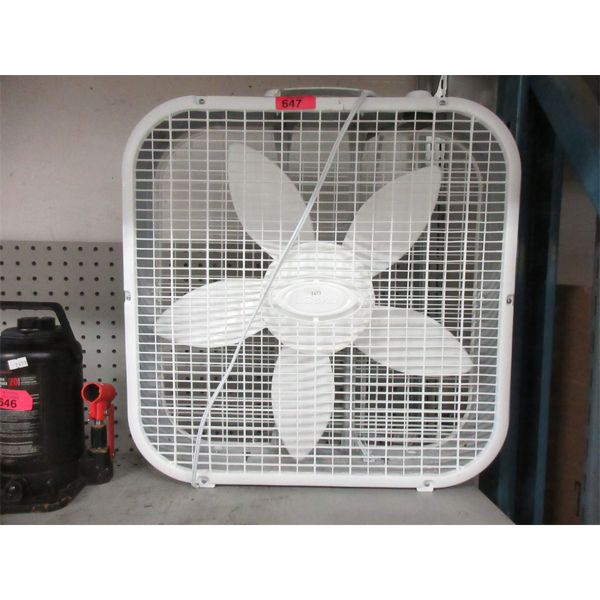 Lasko Box Fan - 20" x 20" x 4" 