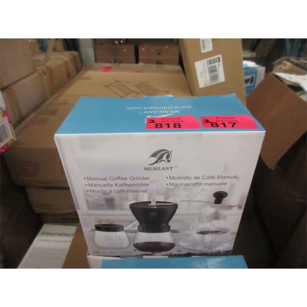 2 New Manual Coffee Grinders -  Ceramic Burr