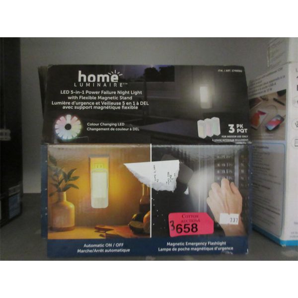 3 Home Luminaire 3 Pack LED Night Lights