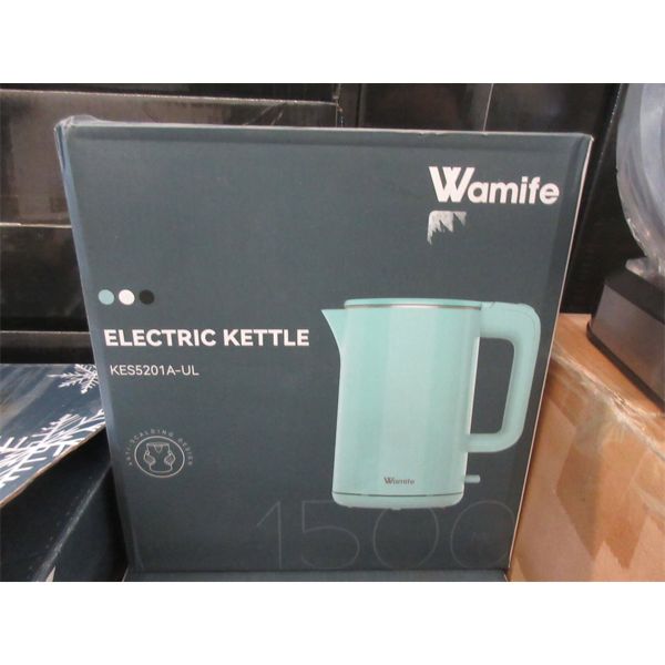 New Wamife 1.5 L Cordless Electric Kettle - Blue