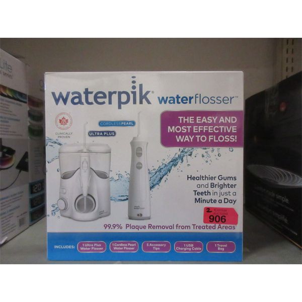 2 Waterpik Water Flosser Twin Packs - Open boxes