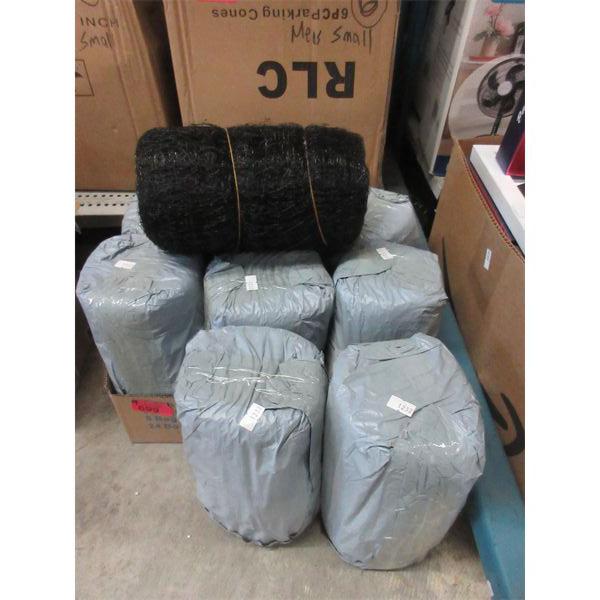 9 New 7' x 100' Rolls of Bird Barrier Netting - Black