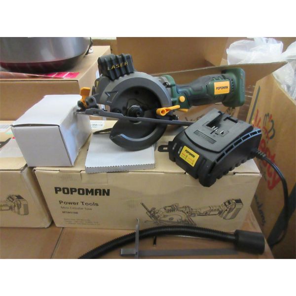 New Popoman Cordless Mini Circular Saw 