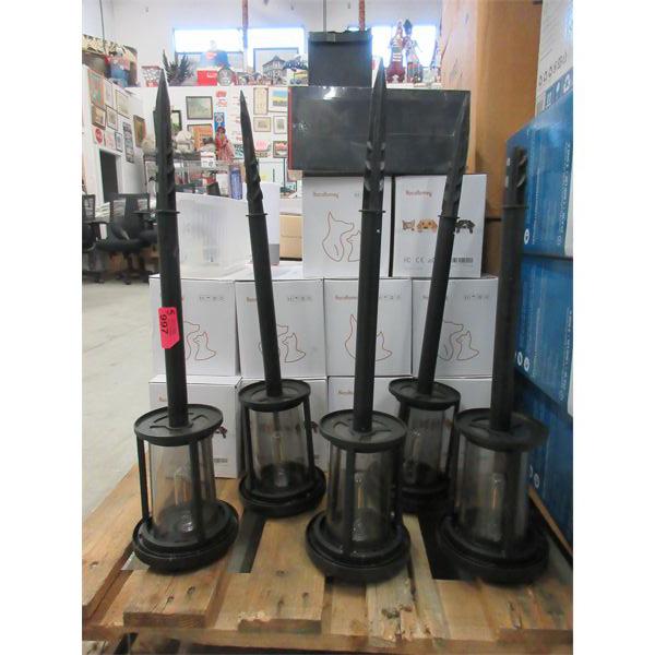 5 Solar Garden Stake Lights - Store Return