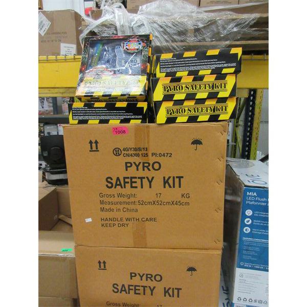 3+ Cases of 12 New Pyro Safety Kits for Fireworks