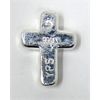 Image 2 : 1/2 Oz .999 Silver 2D Cross Bar 