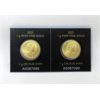 Image 2 : 2 x 1 Gram .9999 Fine Gold 2021 Maple Leaf Coins in Assay Cards 