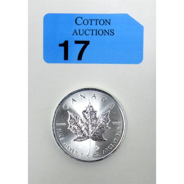 1 Oz .9999 Silver 2023 Maple Leaf Coin 