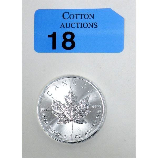 1 Oz .9999 Silver 2023 Maple Leaf Coin 