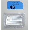 Image 1 : 1 Oz .999 Silver American Flag Bar 