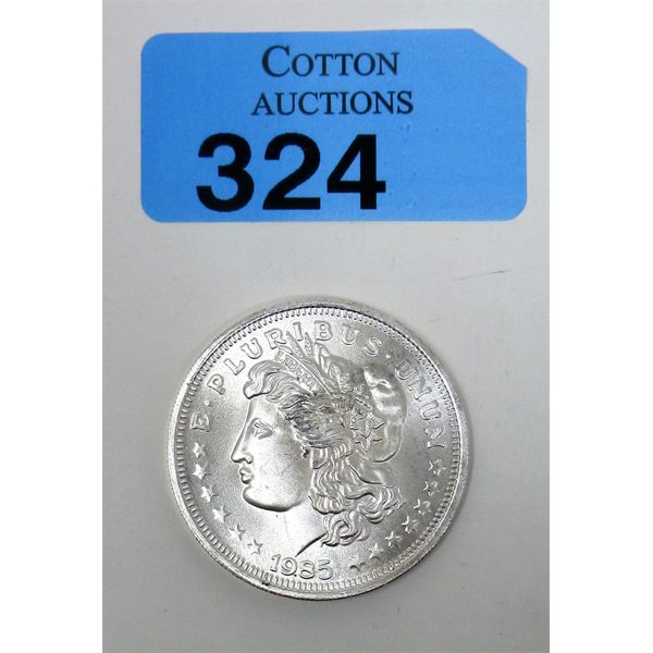 1 Oz .999 Silver 1985 Morgan Head Round 