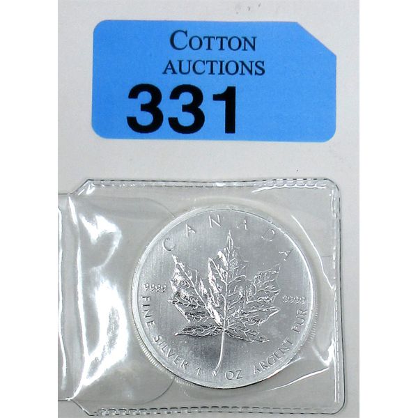 1 Oz .9999 Silver 2011 Canada Maple Leaf Coin 