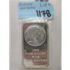 Image 1 : 5 Oz .999 Silver Liberty Indigenous/Buffalo Bar 