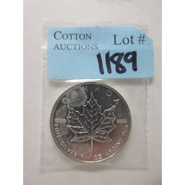 1 Oz .9999 Silver 2011 Canada Maple Leaf Coin