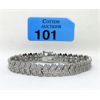 Image 1 : 1.02 CTW Diamond Studded Tennis Bracelet 