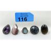 Image 1 : 5 New Assorted Custom Made Gemstone Rings 