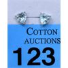 Image 1 : New Blue Topaz .925 Silver Heart Earrings 