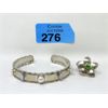 Image 1 : .925 Silver Cuff Bracelet & .950 Silver Ring