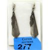 Image 1 : .925 Silver First Nation Design Dangle Post Earrings