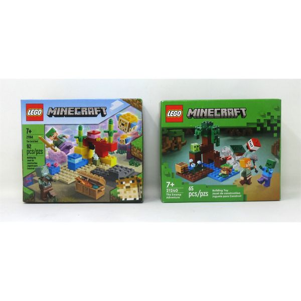 2 New LEGO Minecraft Building Toy Sets