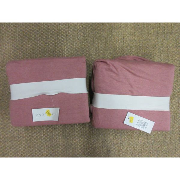 2 New King Size Duvet Cover Sets - Modern Rose