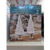 Image 1 : Pack of 2 Illuminated Glitter Trees -13" Tall