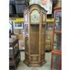 Image 1 : Wood Clock / Curio Cabinet - Glass Shelves