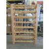 Image 1 : 48 Bottle Wood Wine Rack -  9" x 32" x 49" tall